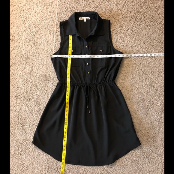 Gypsies Moondust Buttons Shirt Dress L🌟Drawstring - Picture 4 of 12